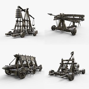 SIEGE ENGINE COLLECTION TREBUCHET BALLISTA CATAPULT BATTERING RAM