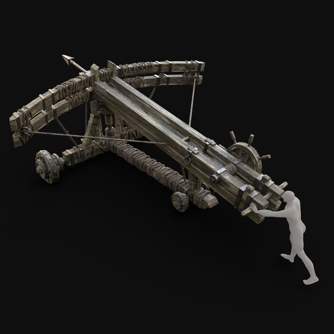 SIEGE ENGINE COLLECTION TREBUCHET BALISTA CATAPULT BATTERING RAM model https://p.turbosquid.com/ts-thumb/eb/DJSuRf/rv/balista_render3/jpg/1646241438/1920x1080/fit_q87/f76a1fcf5db65bb1a969576aea095d55d12419c1/balista_render3.jpg