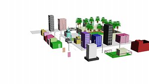 poly city 3D model