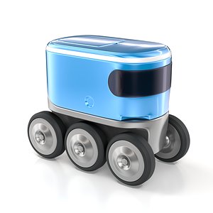 3D Autonomous delivery robotic drone concept