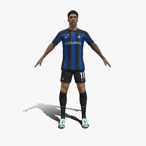 3D Rigged Joaquin Correa Inter Milan 2023