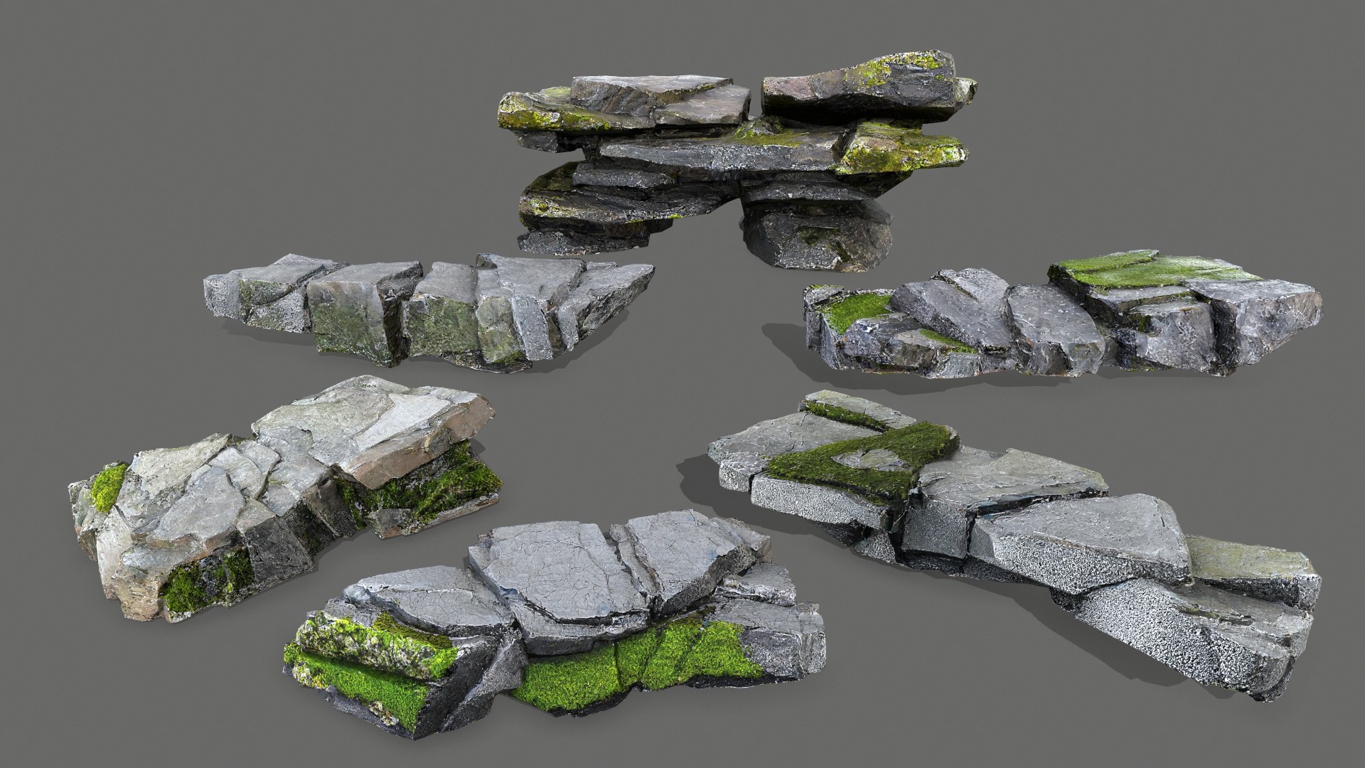 Cliff Rocks 3D - TurboSquid 2186071