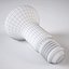 Light Bulb Flattened White
