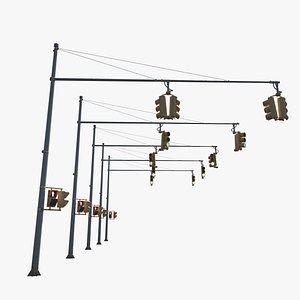 traffic light 3D model