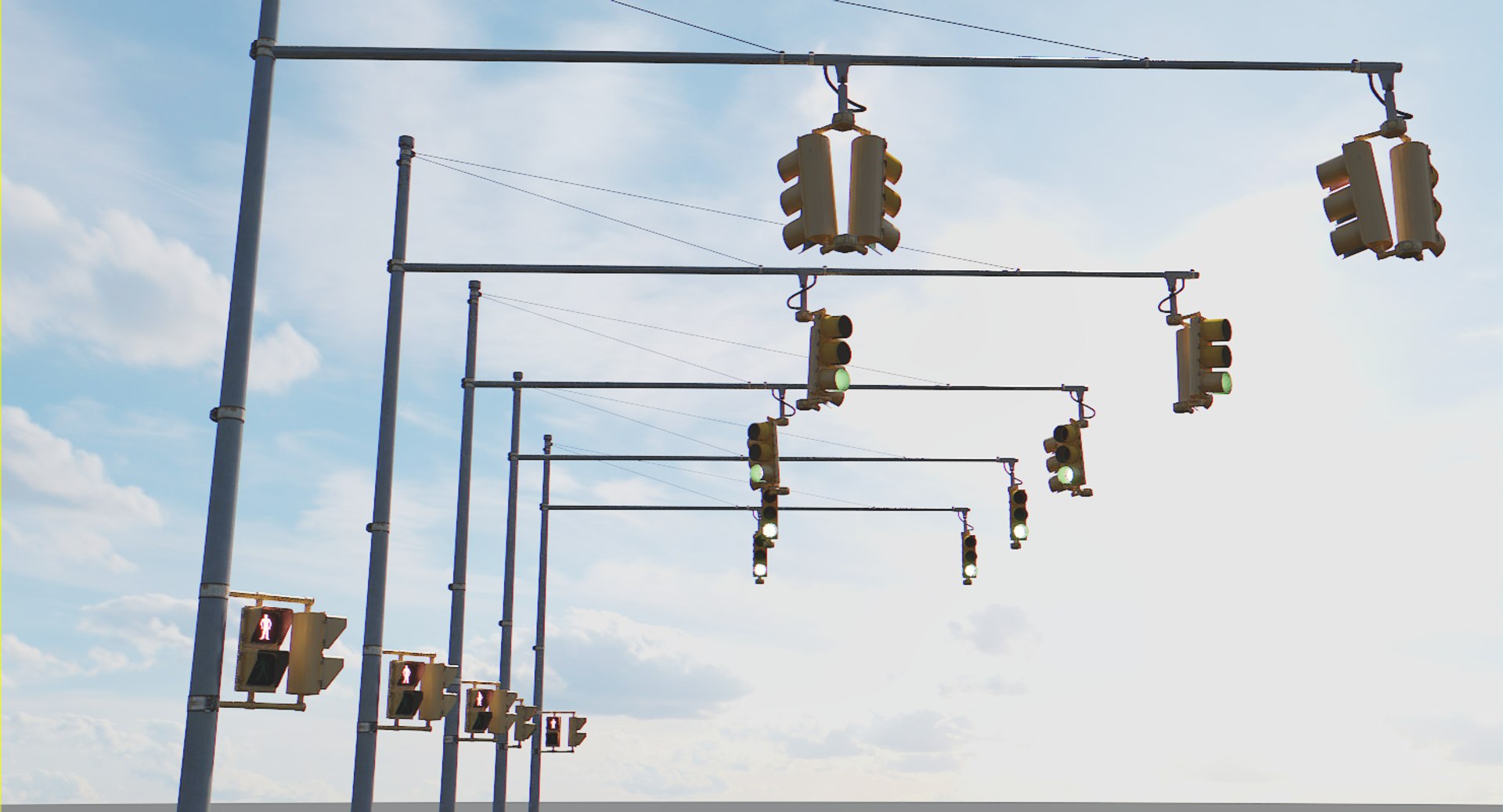 Traffic light 3D model - TurboSquid 1243091