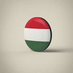 Hungary Badge 3D