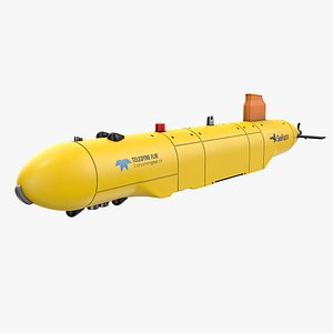 SeaRaptor Autonomous Underwater Vehicle 3D model