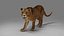Lioness Rigged et Animation V02 dans Blender Unity