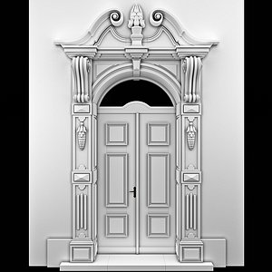 3d arch door classical model