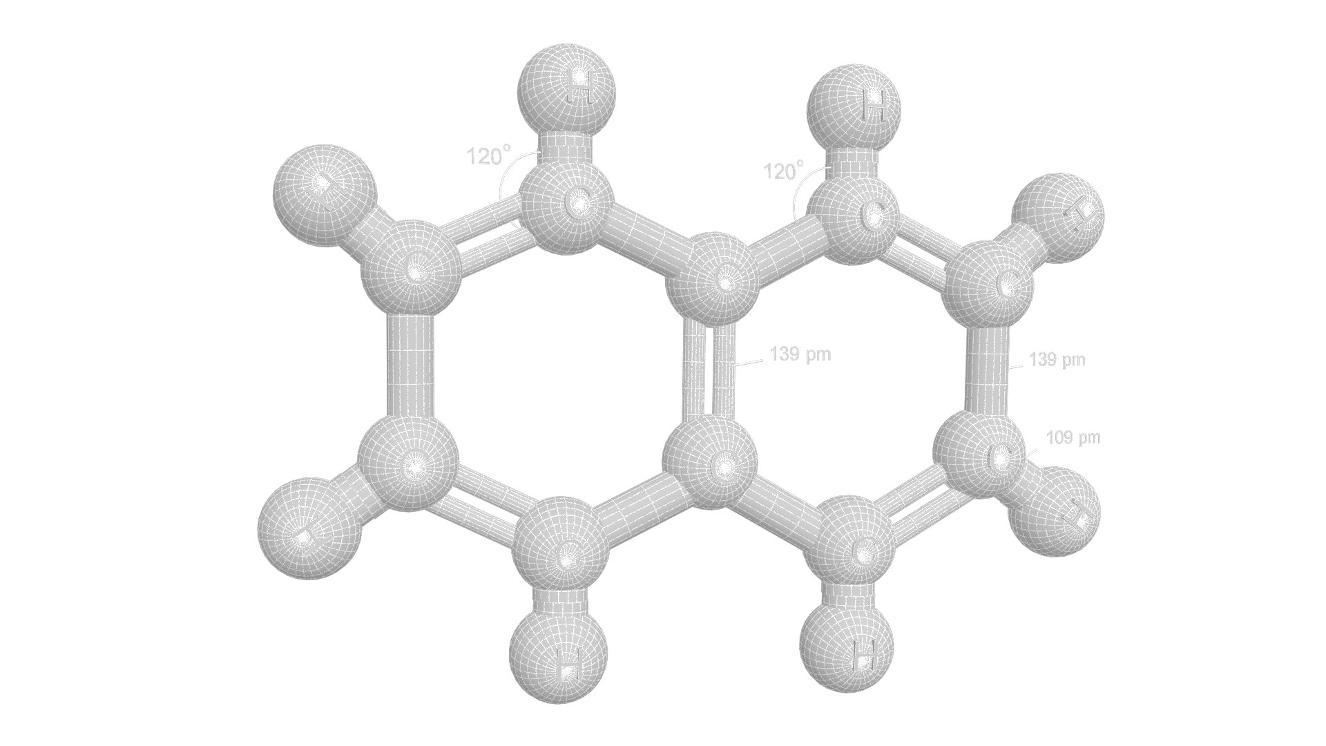 3D C10h8 Molecule Model - TurboSquid 1425570