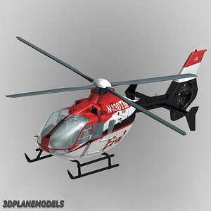 eurocopter ec-135 era helicopters 3d obj