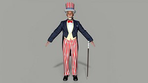 3D Uncle Sam model