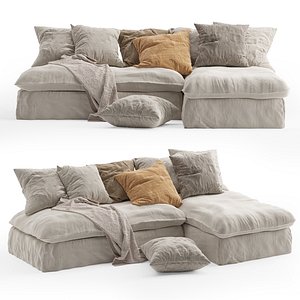 Pillow set ethnic 1 3D