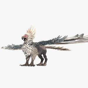 3D Mythical monster griffin