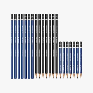 Pencil Set Black - Blue