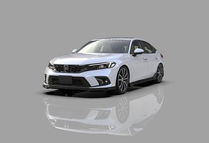 Honda Civic hatchback sedan Type-R and Mugen bodykit 2022 3D model
