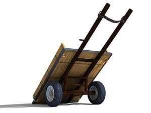 3d model of cart uv wheel