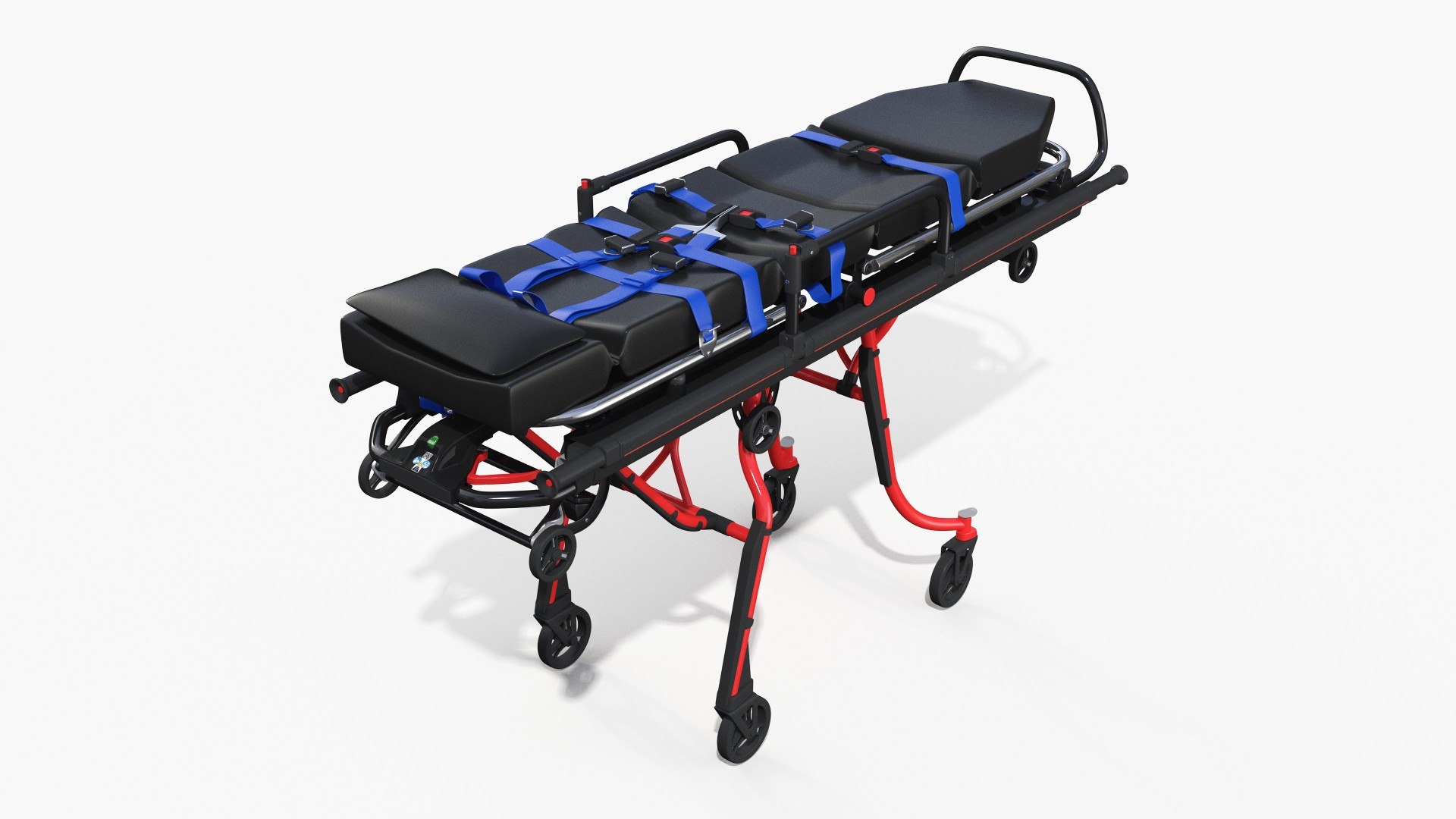 Ambulance Unfolded Gurney 3D model preview