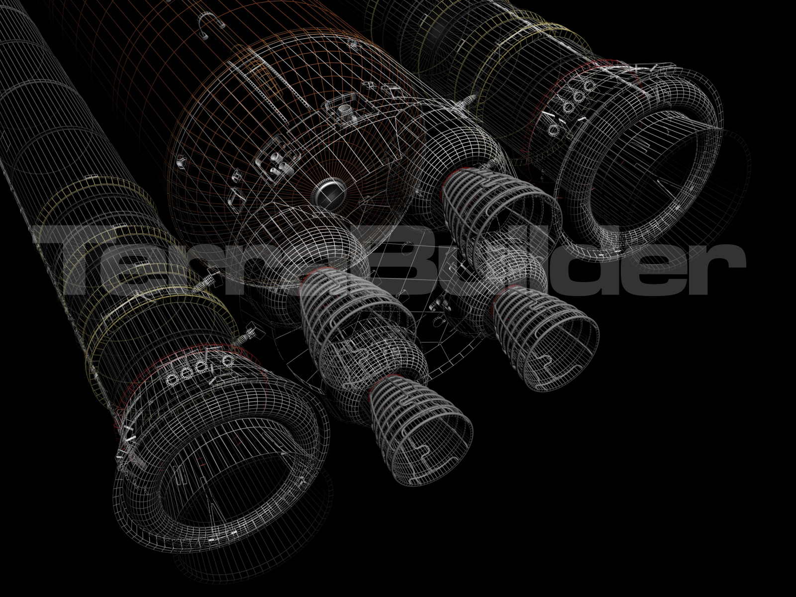 space launch sls heavy 3d model