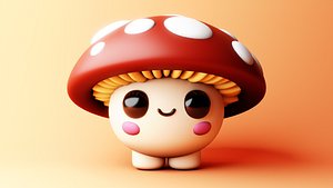 3D Cute Mushroom