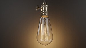 3D model Edison Bulb