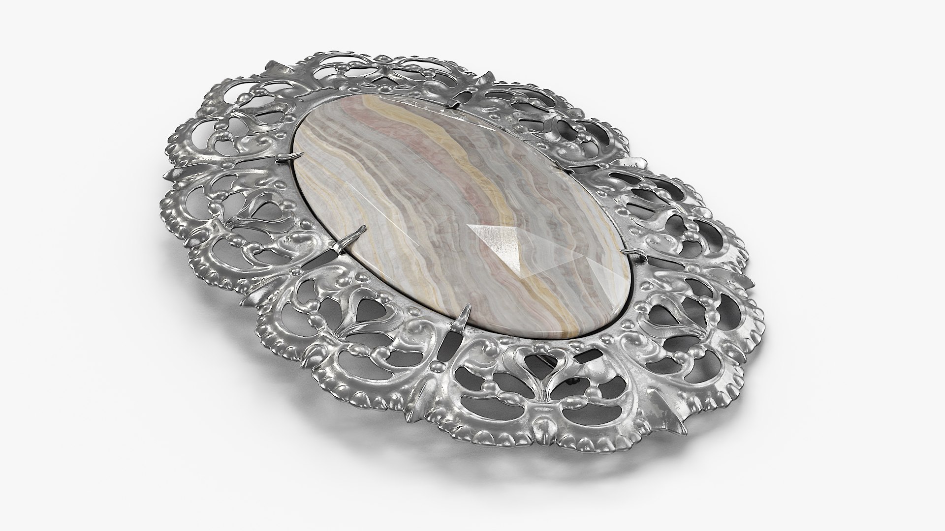 Vintage Silver Brooch with Onyx Stone 3D model https://p.turbosquid.com/ts-thumb/ec/1iEvHV/C8/vintage_silver_brooch_with_onyx_stone_006/jpg/1749505692/1920x1080/fit_q87/092cd96a626817c6278e264bc7329ff2db2182b3/vintage_silver_brooch_with_onyx_stone_006.jpg