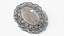 Vintage Silver Brooch with Onyx Stone