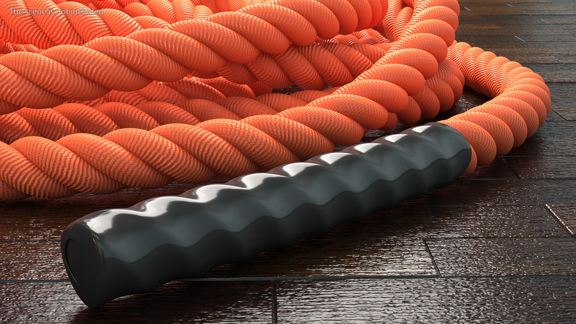 Fitness Battle Rope Orange 3D model - TurboSquid 1778353