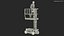 Electrician with Vertical Mast Lift Rigged for Maya 3D model