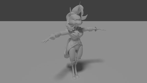 Cartoon Unicorn In Suit 3D model