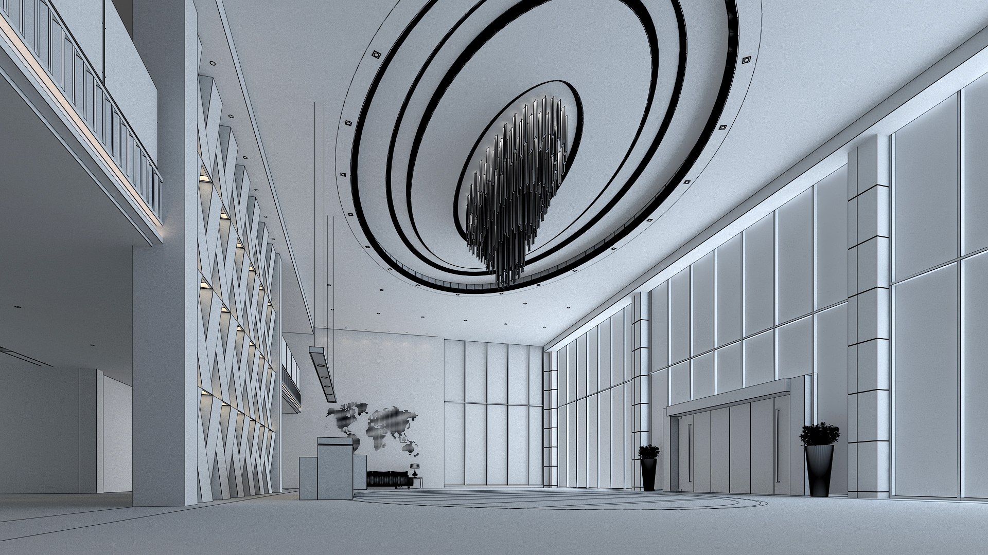 3D Modern Hall 40 - TurboSquid 2197510