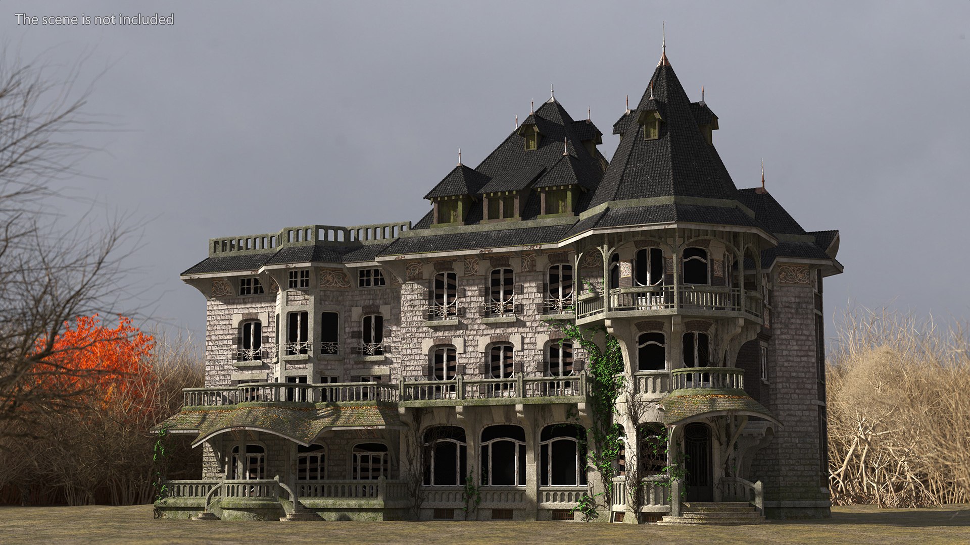 3D Scary Old House - TurboSquid 2100731