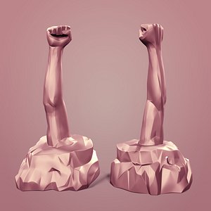 Abstract Arm - Hand - Fist Sculpture