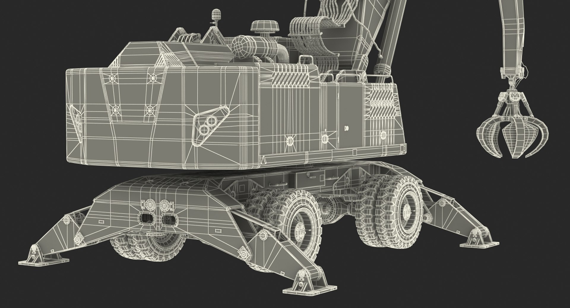 Handler terex fuchs mhl360 3D model - TurboSquid 1337507