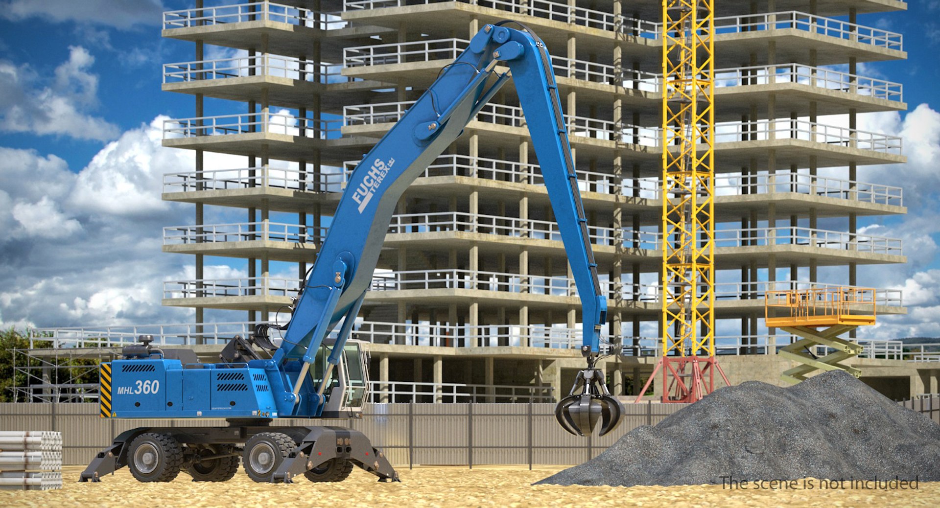 Handler terex fuchs mhl360 3D model - TurboSquid 1337507