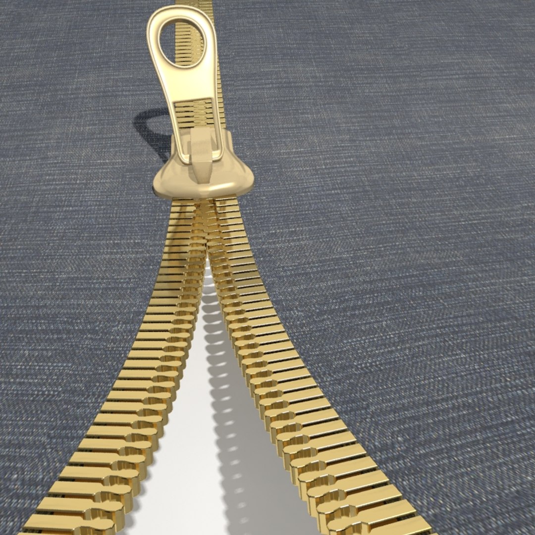 3dsmax Open Zipper