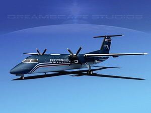 dhc-8 q300 3d 3ds