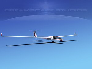 dg-300 glider 3d model