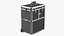 Yaheetech Aluminum Rolling Trolley Makeup Case Folded Black