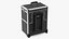 Yaheetech Aluminum Rolling Trolley Makeup Case Folded Black