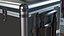 Yaheetech Aluminum Rolling Trolley Makeup Case Folded Black