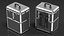 Yaheetech Aluminum Rolling Trolley Makeup Case Folded Black