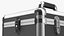 Yaheetech Aluminum Rolling Trolley Makeup Case Folded Black