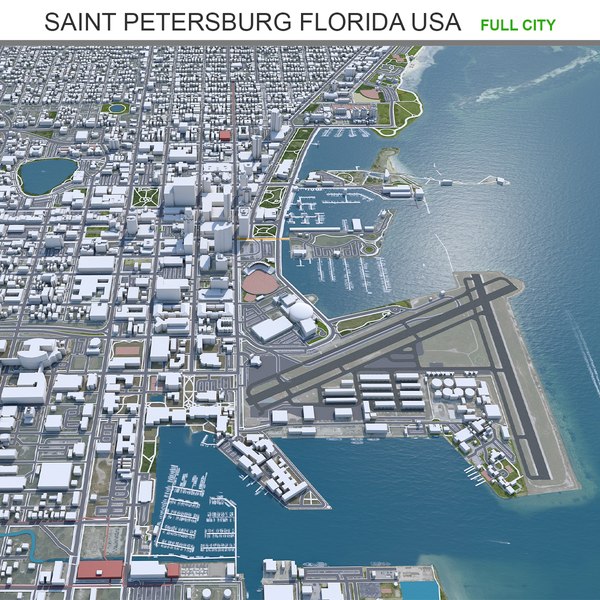 3D модель Санкт-Петербург Флорида США - TurboSquid 1720690