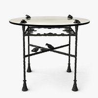 Diego Giacometti Round Table with Frogs