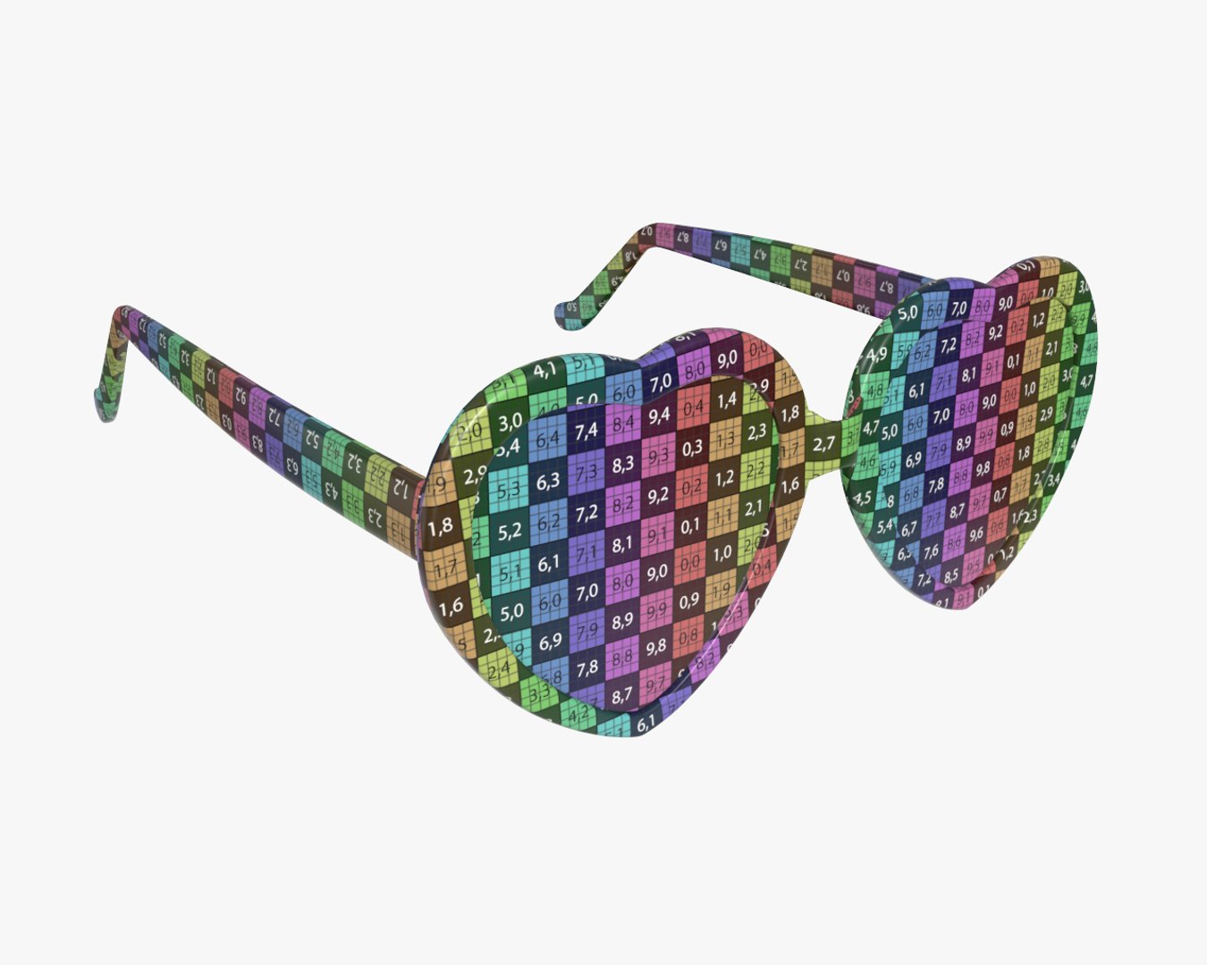 Glasses sun heart model - TurboSquid 1426248