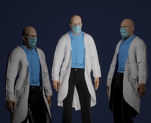 3D doctor gameready old model