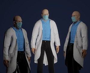 60's Old Doctor Rigged Gameready