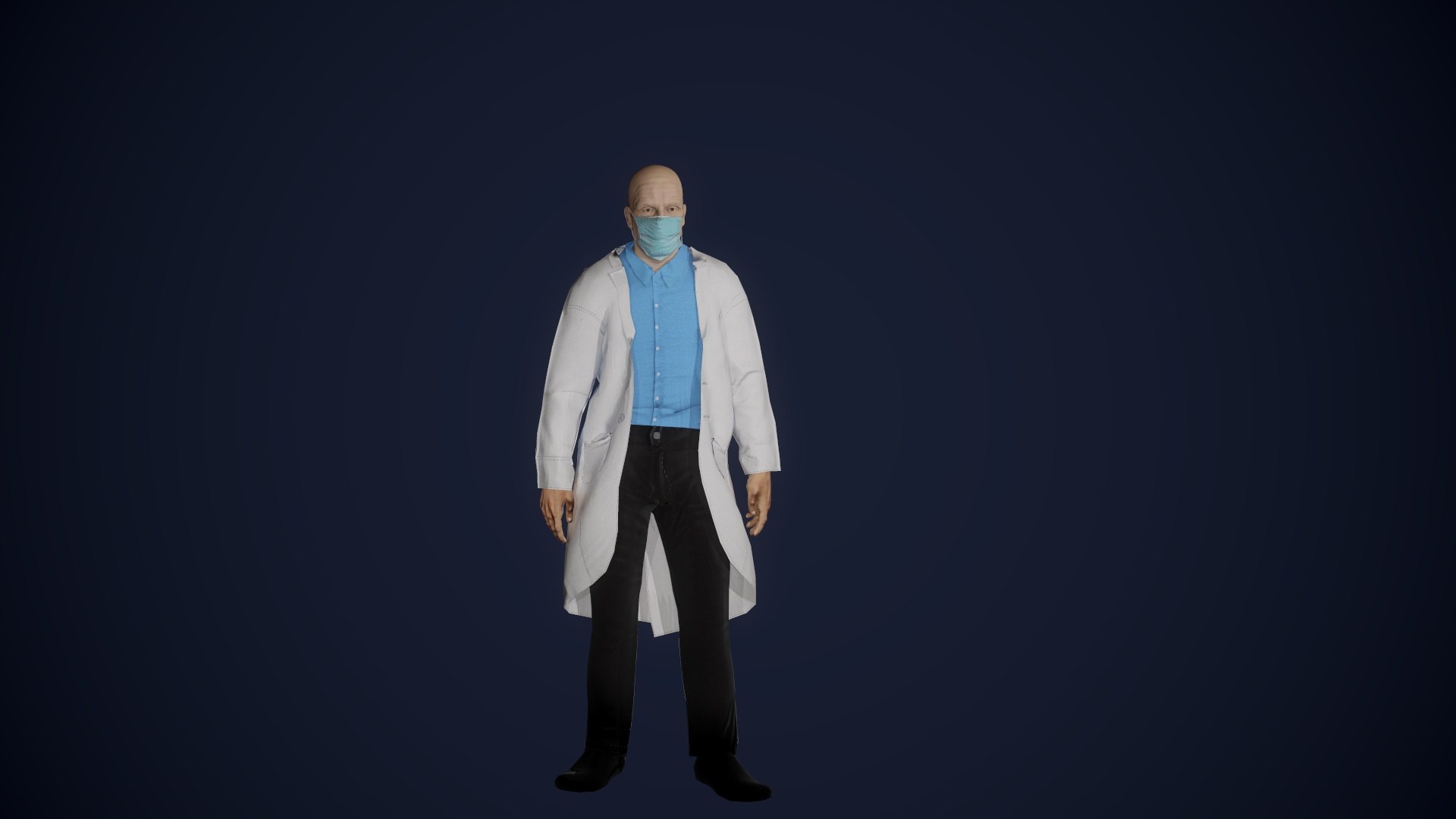 3D doctor gameready old model - TurboSquid 1683459