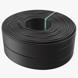 3D Coil Black Cable